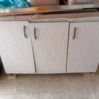 کابینت بدنه فلز درب ام دی اف شرکتی|آب‌چکان و نظم‌دهنده ظروف|دورود, |دیوار