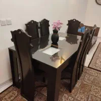 میز ناهار خوری ۶ نفره کامل سالم و زیبا