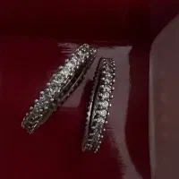 انگشتر نقره تمام نگین در دو سایز