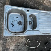 روشویی و سینک آشپزخانه بهمراه شیر و آینه|لوازم سرویس بهداشتی|بندر انزلی, چهارفریضه|دیوار