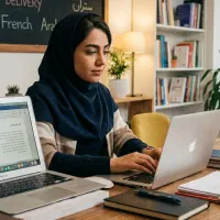 ترجمه انگلیسی عربی فرانسوی‌بدون خطابدون نگرانی