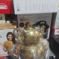 کتری و قوری طلایی باکیفیت استیل کف چدن آکبند|قوری، کتری، قهوه‌ساز دستی|تهران, فتح|دیوار
