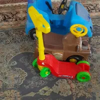 ماشین دسته دار و ماشین مکویین و اسکوتر|اسباب‌بازی بچه|کهنوج, |دیوار