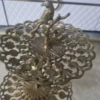 شیرینی خوری دوطبقه برنزی سنگین