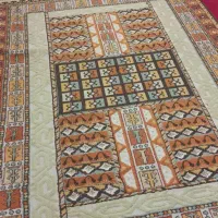 فرش گردبا قطر۱/۵متروفرش فانتزی درجه یک ۴متری