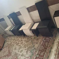 فروش دو عدد میز. و چهار عدد صندلی سیاه و سفید|مبلمان اداری|شاندیز, |دیوار