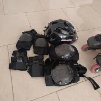 اسکیت با تمام تجهیزات