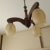 لوستر چوبی ۲ عدد