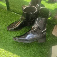 نیم بوت چرم خالص سفارشی مدل کلاسیک هم اسپرت