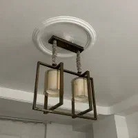 لوستر دو شاخه سالم|لوستر و چراغ آویز|تهران, فلاح|دیوار