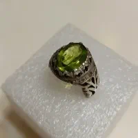 انگشتر جواهری زبرجد آفریقایی دست ساز با الماس|جواهرات|تهران, وردآورد|دیوار