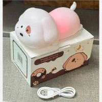 چراغ خواب سیلیکونی سگ خوابیده هفت رنگ ریموت دار|چراغ خواب و آباژور|شیراز, فخرآباد (دروازه کازرون)|دیوار