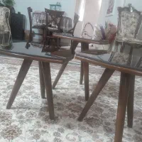 میزعسلی ۳تایی شیشه میخوره