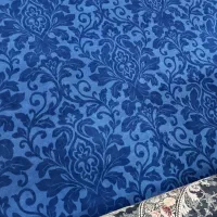 موکت آبی نفتی گلدار