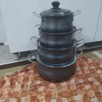 یک دست قابلمه روحی بدنه چکشی|ظروف پخت‌وپز|نورآباد, |دیوار