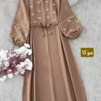 پیراهن بلند کفتان پاپیونی