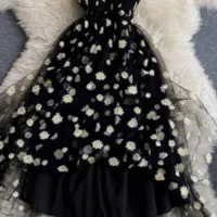 تونیک بابونه توری با هدبند