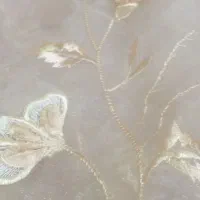 پرده گل خامه دوزی