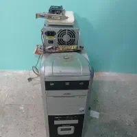 کیس کامپیوتر با پاور و مودم و کارت گرافیک ۲ عدد