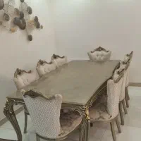 میز ناهار خوری ۸ نفره در حد نو