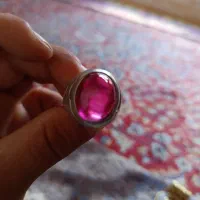 انگشتر نقره یاقوت