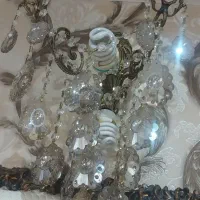 لوستر برنز۱۲شاخه به همراه دیوارکوب ست|لوستر و چراغ آویز|اردبیل, |دیوار