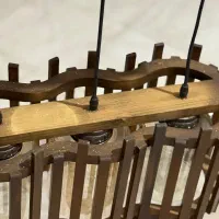 لوستر چوبی بهترین متریال کلاسیک مدرن چوب راش|لوستر و چراغ آویز|تهران, جنت‌آباد شمالی|دیوار