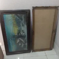 قاب چوبی ، تابلو‌رنگ روغن