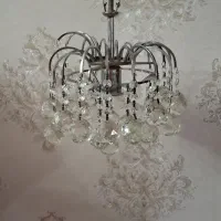 لوستر برنزی کریستالی