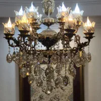 لوستر برنز ۶ شاخه ۱۲ شعله