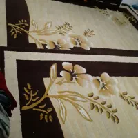 یک جفت گلیم فرش ۹متری گل برجسته شیک وسالم