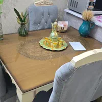 مبلمان ۷ نفره با میز نهارخوری چوب سبک