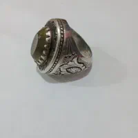 توپاز لیمویی با مخراجهای معدنی اصل ، رکاب دستساز|جواهرات|امیدیه, |دیوار