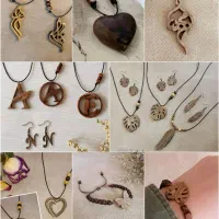 انواع هدیه و کادویی چوبی.جاکلیدی گردنبنددستبندو...|صنایع دستی و سایر لوازم تزئینی|شهرکرد, |دیوار