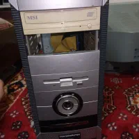 کیس کامپیوتر ب همراه یک عدد نمایش گر LG