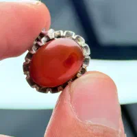 انگشتر مردانه عقیق یمنی لخته دار|کلکسیون اشیاء عتیقه|دماوند, دماوند|دیوار