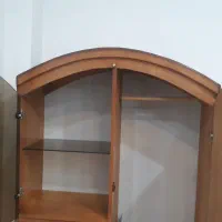 کمد لباس ویترین دار با میز تحریر|جاکفشی، کمد، دراور|اهواز, گلستان|دیوار