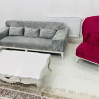 مبل هفت نفره میزعسلی|مبلمان خانگی و میز عسلی|رشت, معلولین|دیوار