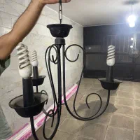 لوستر ۳ شاخه فرفورژه فلزی