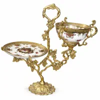 آجیل خوری برنجی مدل انگوری