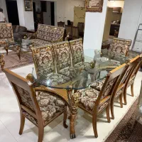 ست کامل مبلمان و ناهارخوری سلطنتی آنتیک|مبلمان خانگی و میز عسلی|تهران, جردن|دیوار