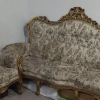 فروش مبلمان تمام چوب راش ۹نفره با میز و عسلی|مبلمان خانگی و میز عسلی|دزفول, |دیوار