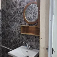 برچسب سرویسحمام کابینتکمد دیوارکف روکشنصب سیمانی