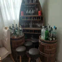 میز بار کافی بار چوبی