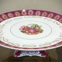 شیرینی خوری انتیک پایه دار قدیمی لمونژ