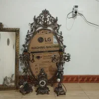 آینه شعمدان همراه ساعت شیک سالم