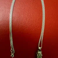 زنجیر و آویز حرز نقره ترک