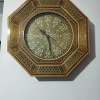 تابلو وساعت خاتم کاری شده اصل اصفهان|صنایع دستی و سایر لوازم تزئینی|تهران, ستارخان|دیوار