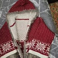 کت کلاهداری کاموایی و بافت ترک زنبق و. زیبا نو