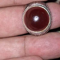 طوقیدار اصل عقیق کهنه رکاب دستساز اکنم سرخ زیبا|جواهرات|بندرعباس, |دیوار